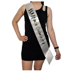 Szarfa ECRU Osiemnastka Miss osiemnastki